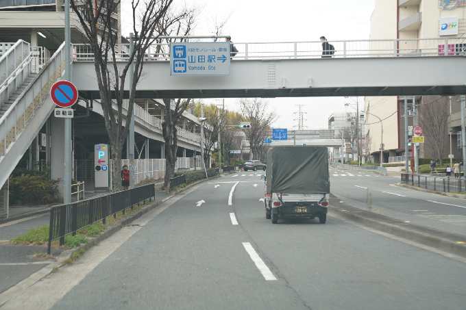 6右手に山田駅があります。まだ進みます。