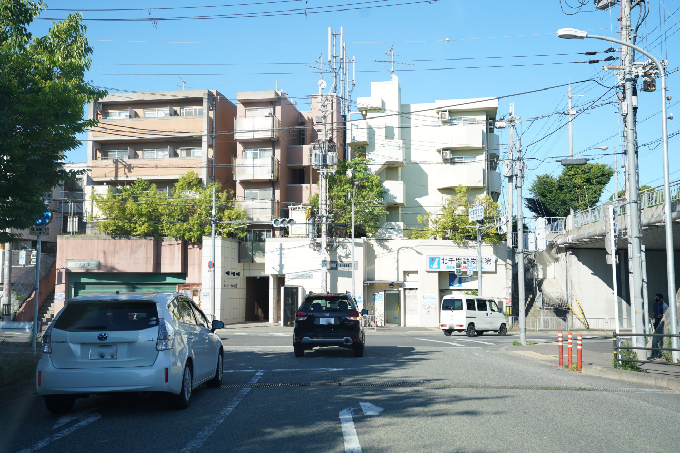 6今宮３丁目交差点を右折