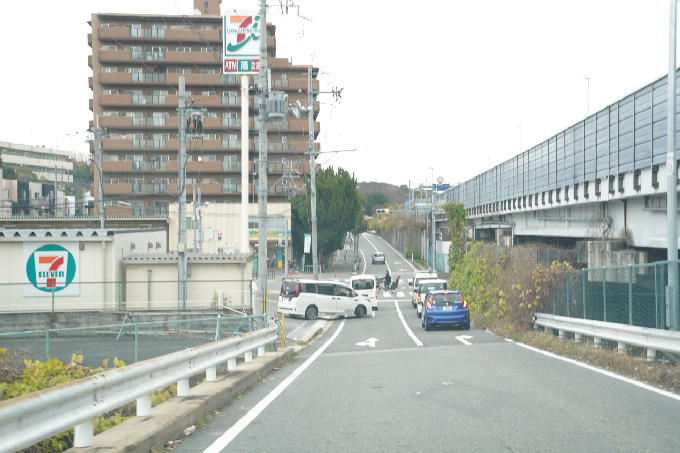 9119号線を左折します。（セブンイレブン吹田山田北店を左折です。）