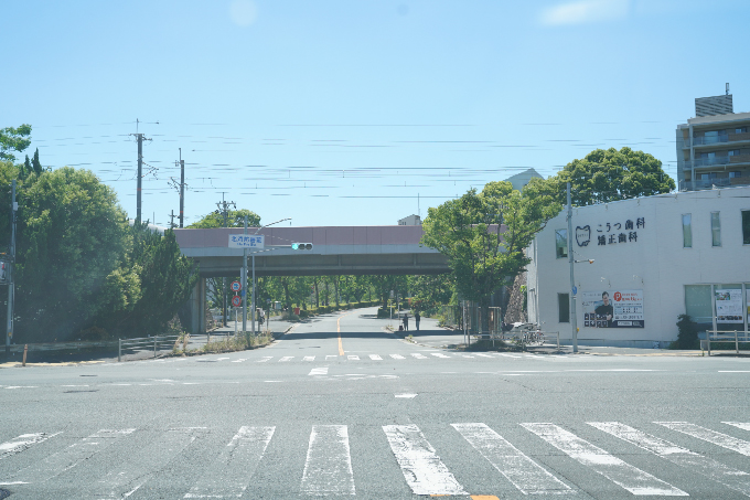 ９北消防署前交差点（豊川駅方面から）