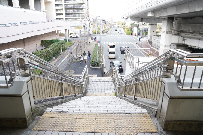5山田駅階段（宇野辺駅ルート）